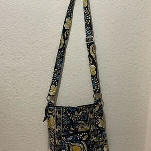 Vera Bradley shoulder bag purse blue yellow crossbody